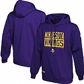 Men's Minnesota Vikings New Era Purple School of Hard Knocks Pullover Hoodie,baseball caps,new era cap wholesale,wholesale hats